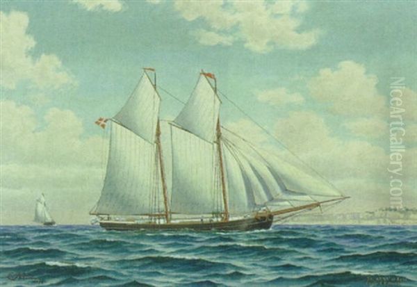 Skibsportraet Af "anna Af Faxe" Fort Af Capt. J.p. Hansen - view 1