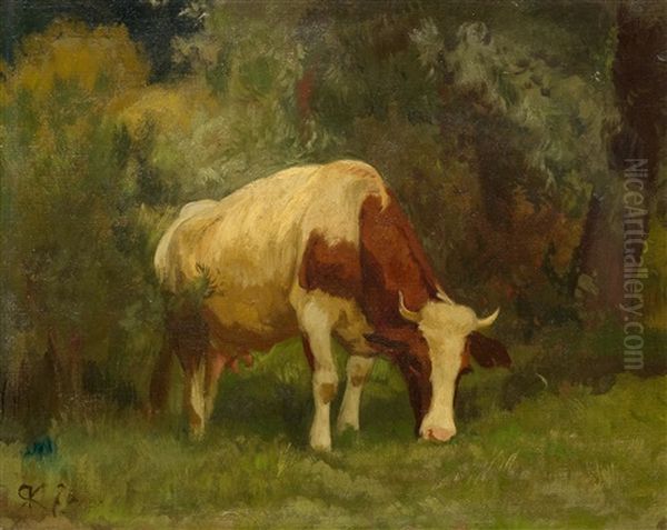 Grazing Cow - view 1