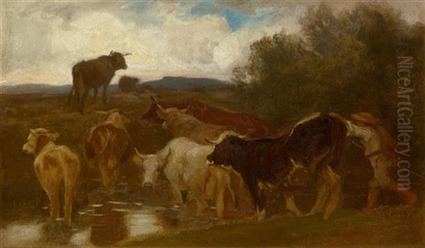 Herd Of Cows In A Ford - view 1