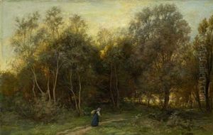 Abendstimmung Am Waldesrand by Johann Rudolf Koller
