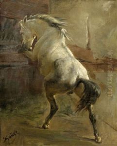 Pferd Am Trog
