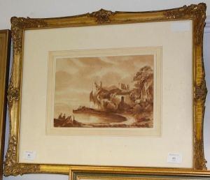 Turnberry Castle, Coast Of Ayrshire, Calledbruce's Castle by George Howland Beaumont