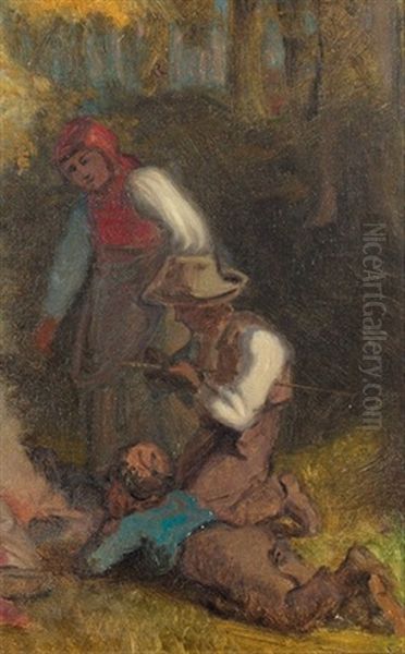 Familie Am Feuer - view 1