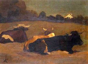 Au Paturage by Johann Rudolf Koller