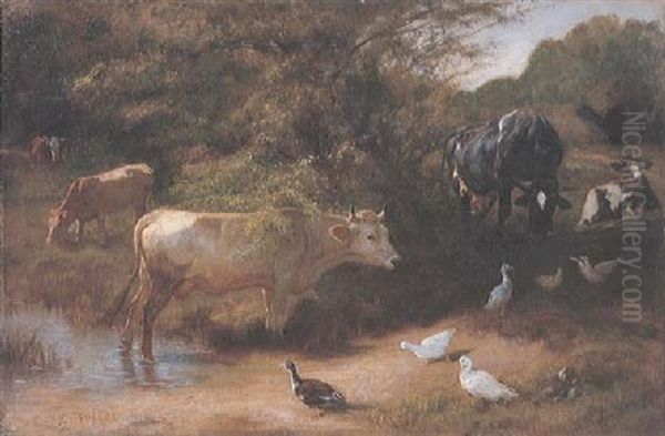 Kuhe Und Enten Am Zurichhorn - view 1