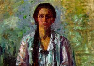 Portrait Der Tochter Silvia by Broncia Koller-Pinell