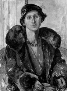 Bildnis Einer Frau Mit Hut Und Pelzmantel by Broncia Koller-Pinell