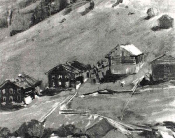 Wiese Mit Hausern Und Scheunen - view 1