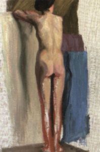 Stehender Ruckenakt by Broncia Koller-Pinell