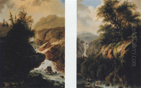 Gebirgslandschaft Mit Wildbach - view 1