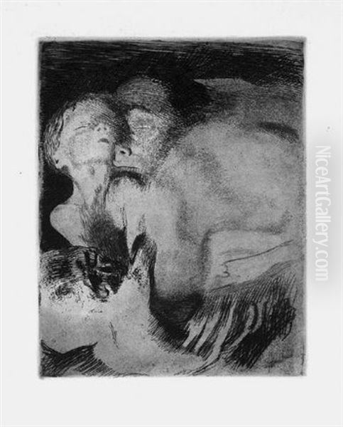 Tod Und Frau Um Das Kind Ringend - view 1