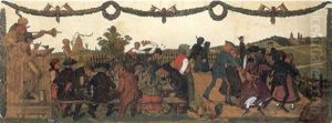 Biergartenszene Vor Dachau by Georg Koelnsperger