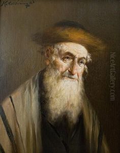 Rabbi by Lajos Koloszvary