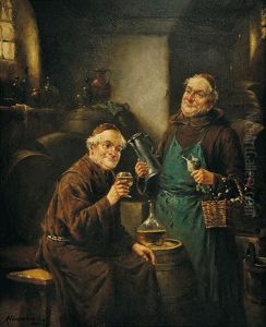 Mnisi Ve Vinnem Sklepe by Lajos Koloszvary