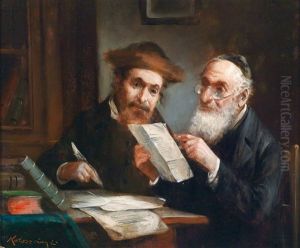 Judische Gelehrte by Lajos Koloszvary