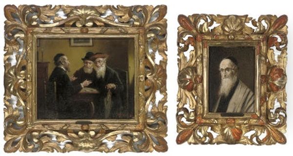 A Minor Dispute (+ Portrait Of A Rabbi; 2 Works) - view 1