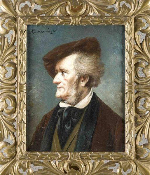 Brustbildnis Von Richard Wagner Im Profil - view 1