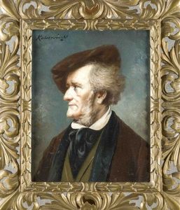Brustbildnis Von Richard Wagner Im Profil