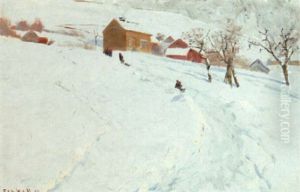 Opunder Fjeldet by Frederik Kolstoe
