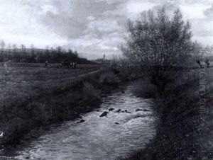 Aichlandschaft Im Fruhling Mitblick Auf Nurtingen