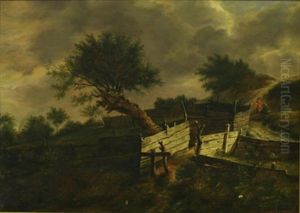 After Ruysdael by Irma Komlosy