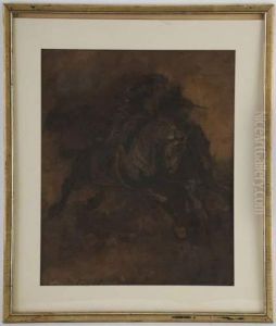 Cavaliers En Duel by Wilfred Constant Beauquesne