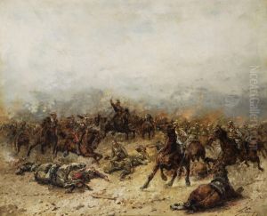 Battaglia Con Cavalieri by Wilfred Constant Beauquesne