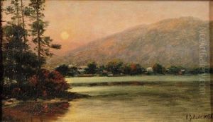 Sunset On The Lake by Charles Grant Beauregard