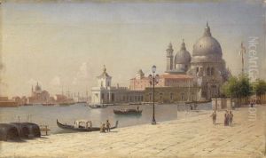 View Of Santa Maria Della Salute by Gavril Pavlovich Kondratenko