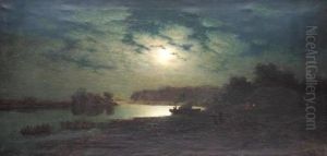 Moonlit Coast by Gavril Pavlovich Kondratenko