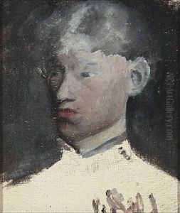 Portrait Of A Woman by Christian Kongstad Petersen
