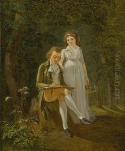 Portrait Of Jean Frederic D'ostervald (1773-1850) And His Wife, Rose-marie Alexandrine D'ivernois