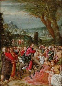 Der Einzug Christi In Jerusalem by Johann (Hans) Konig