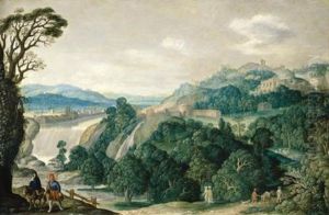 An Extensive Landscape With The Flight Into Egypt