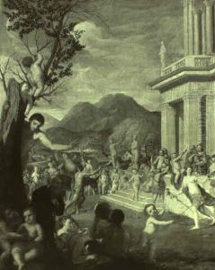 Bacchanal Vor Einem Tempel by Johann (Hans) Konig