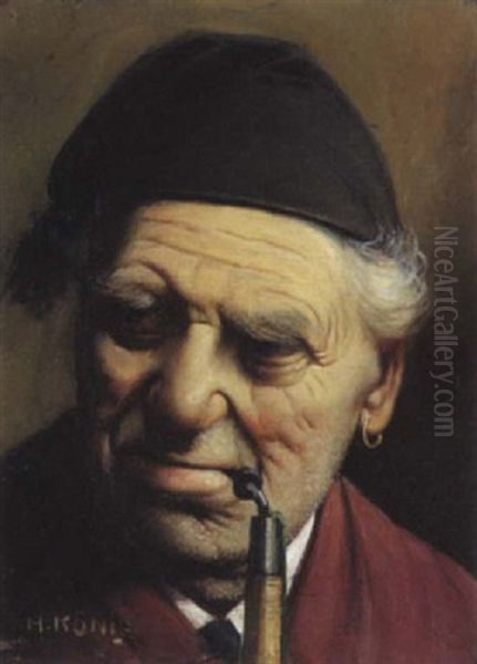 Portrait D'homme A La Pipe - view 1