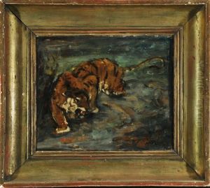 Schleichender Tiger by Leo von Koenig