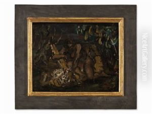 Bacchante And Panther by Leo von Koenig