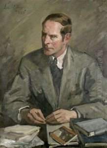 Bildnis Des Verlegers Konrad Lemmer Am Schreibtisch Bildnis Des Verlegers Konrad Lemmer Am Schreibtisch