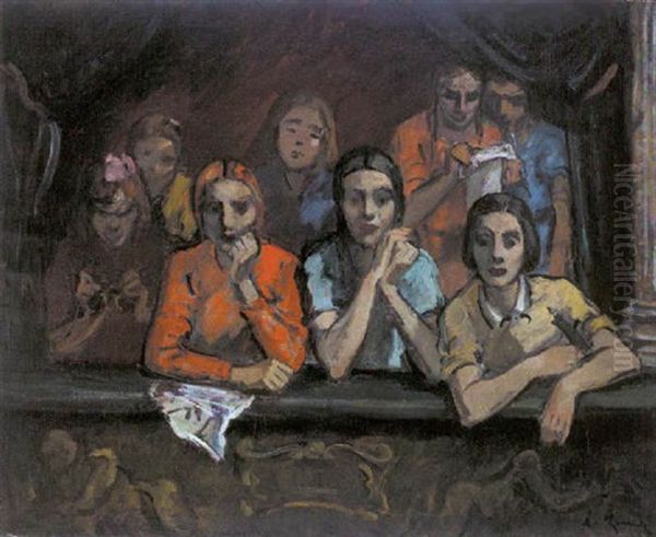 Junge Frauen Und Kinder In Der Theaterloge - view 1