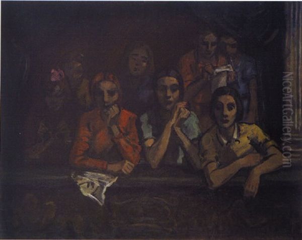 Junge Frauen Und Kinder In Der Theaterloge - view 1