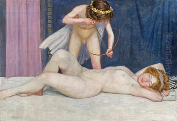 Schlafende Venus Mit Amor - view 1
