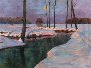 Wintersonne (bei Neunkirchen) by Friedrich Koenig
