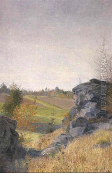 Landscape With Cliffs And Trees - view 1