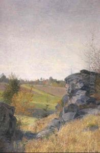 Landscape With Cliffs And Trees by Friedrich Koenig