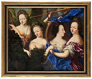 Allegoriskt Sjalvportratt by Amalia Wilhelmina von Koenigsmarck