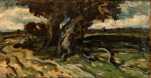 A Landscape With A Traveller On A Path (+ In Medio Ecclesiac, Mixed Media, Lrgr; 2 Works)