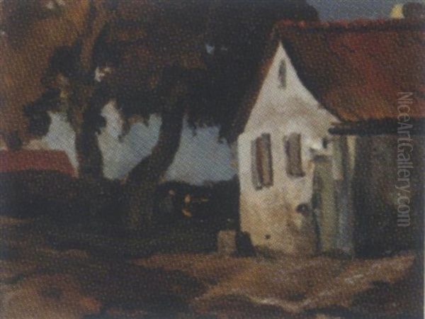 Peasants On A Farmyard In Limburg - view 1