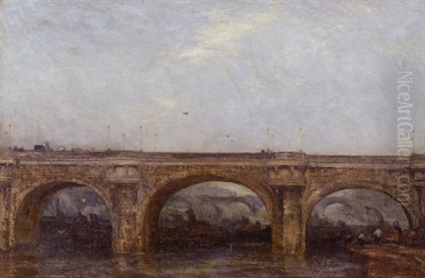 A Bridge Crossing The Thames, London - view 1