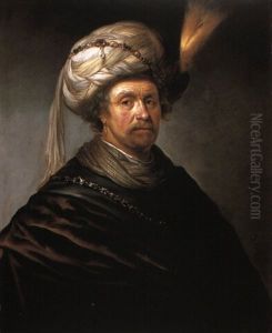 Portrait Of A Man Wearing A Plumed Turban Portrait Of A Man Wearing A Plumed Turban